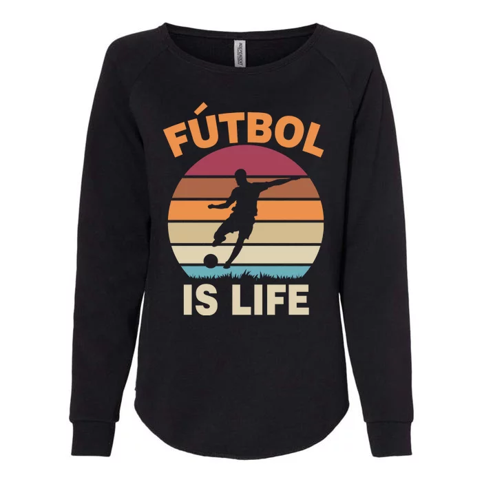 Futbol Is Life Womens California Wash Sweatshirt