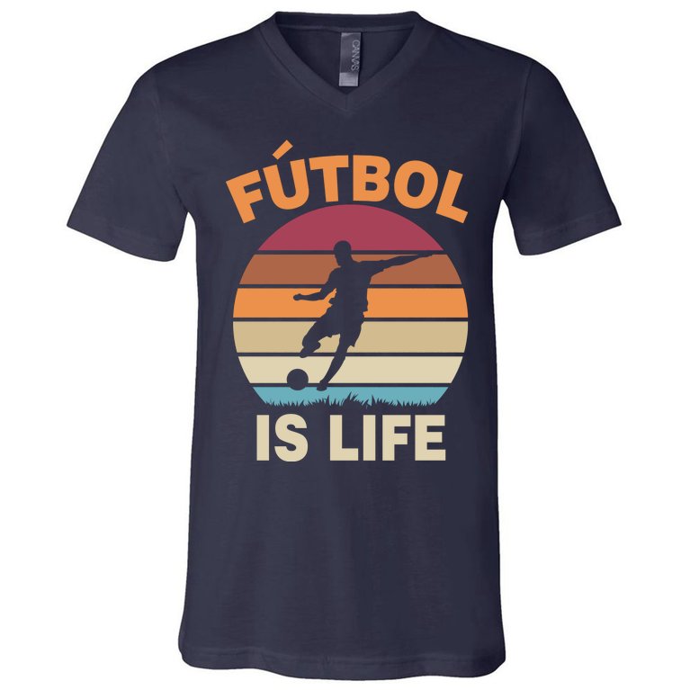 Futbol Is Life V-Neck T-Shirt