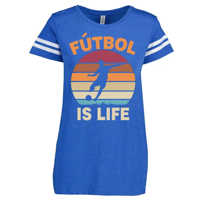 Futbol Is Life Enza Ladies Jersey Football T-Shirt