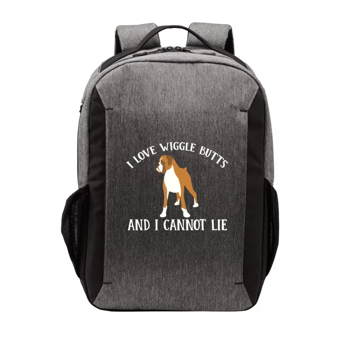 Funny I Love Boxer Wiggle Butt Apparel For Puppy Dog Owners Vector Backpack