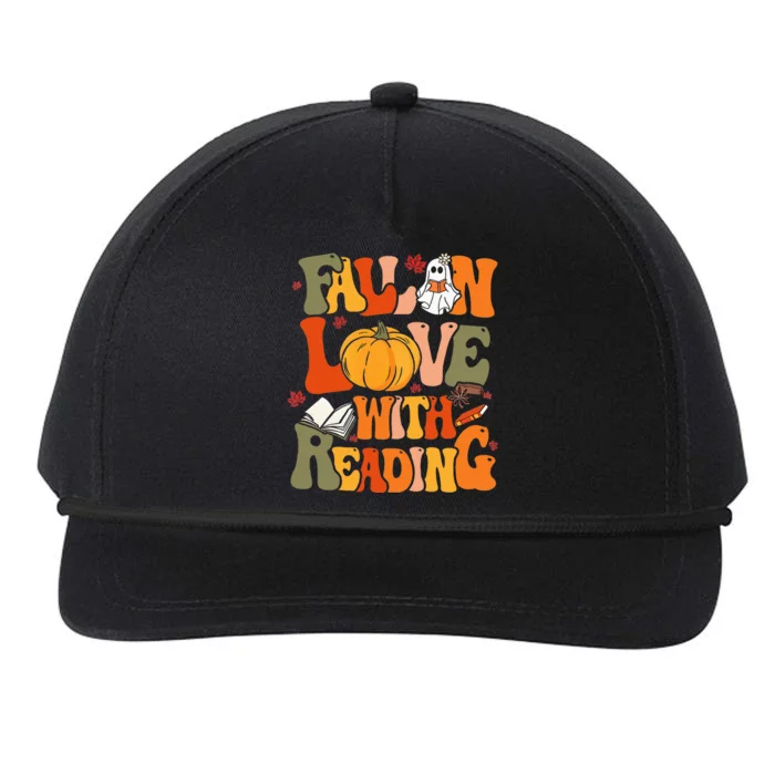 Fall In Love With Reading Book Autumn Pumpkins And Teachers Snapback Five-Panel Rope Hat