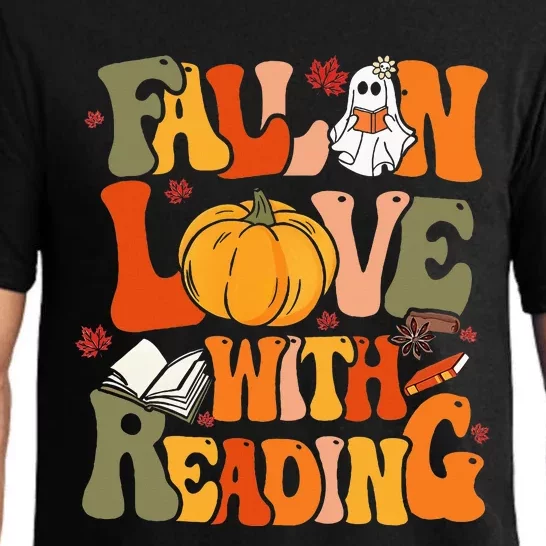 Fall In Love With Reading Book Autumn Pumpkins And Teachers Pajama Set