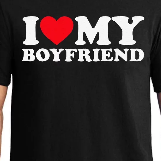 Funny I Love My Boyfriend Heart My Boyfriend Bf Pajama Set