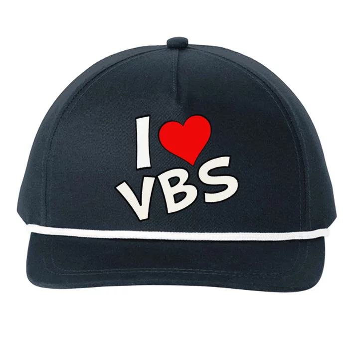 Funny I Love Vbs 2024 Vacation Bible School Archeology Snapback Five-Panel Rope Hat