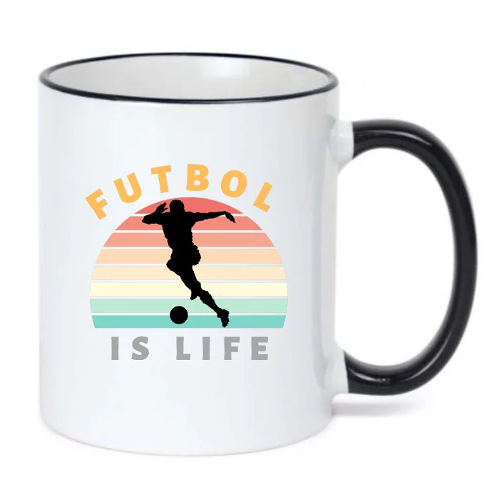 Futbol Is Life Black Color Changing Mug