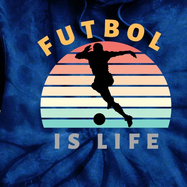 Futbol Is Life Tie Dye Hoodie