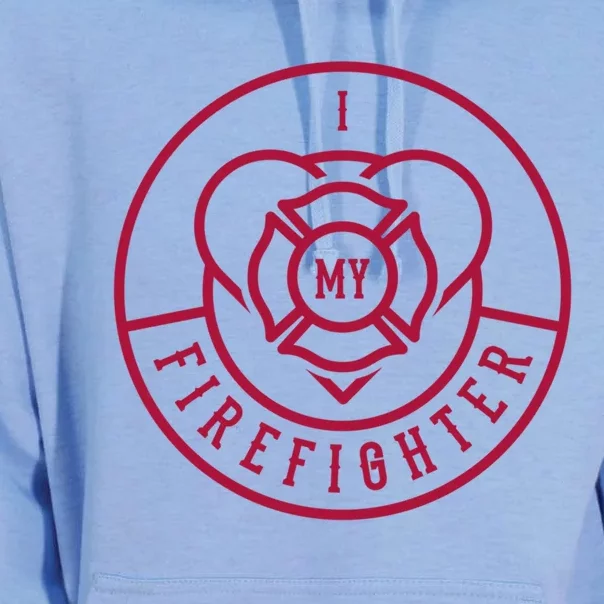 Firefighter I Love My Firefighter Gift Unisex Surf Hoodie