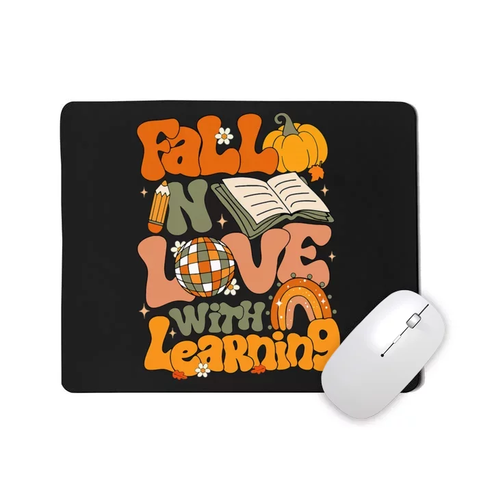 Fall In Love With Learning Autum Thanksgiving Teacher Mousepad