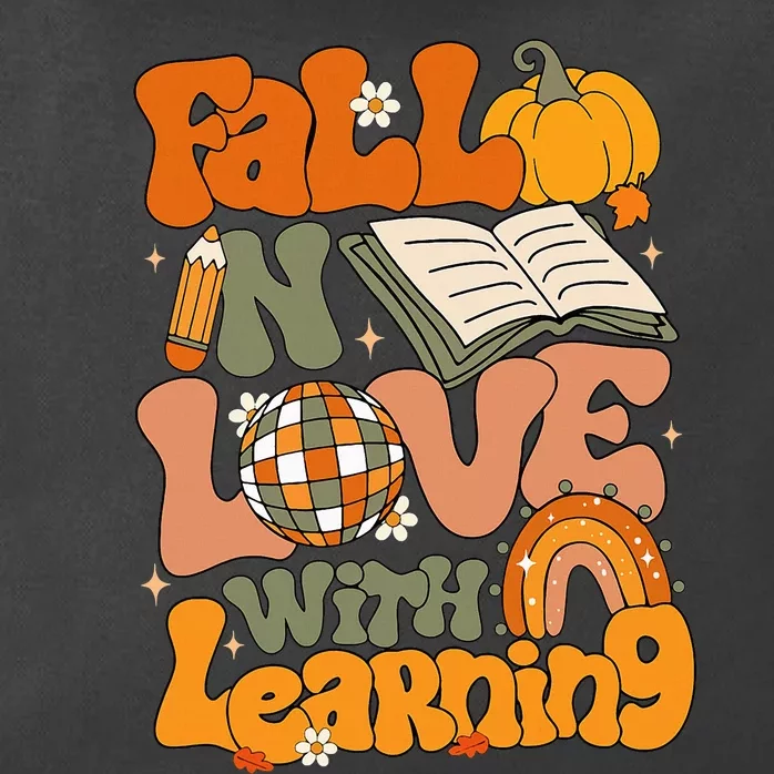 Fall In Love With Learning Autum Thanksgiving Teacher Zip Tote Bag