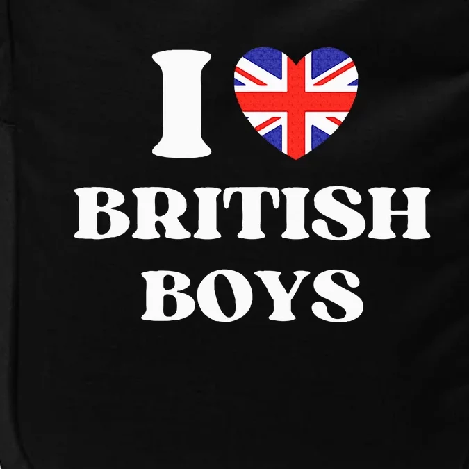 Funny I Love British I Red Heart British Britain Impact Tech Backpack