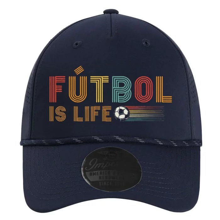 Futbol Is Life Football Lover Soccer Funny Vintage Performance The Dyno Cap