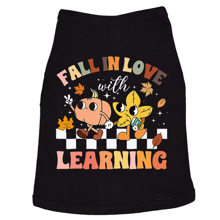 Fall In Love With Learning Thanksgiving Teacher Doggie Tank