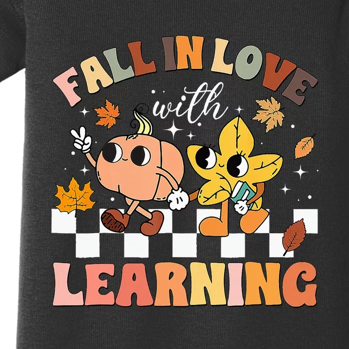 Fall In Love With Learning Thanksgiving Teacher Baby Bodysuit