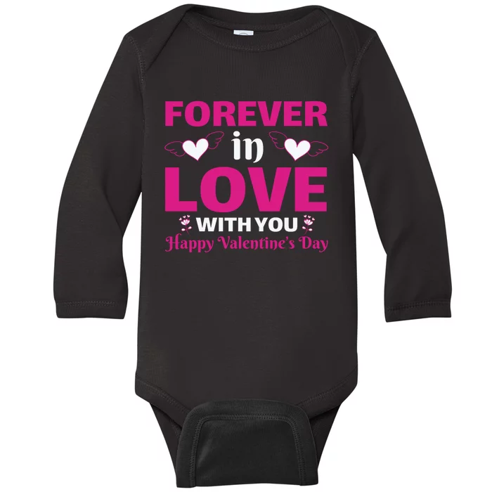 Forever In Love With You Baby Long Sleeve Bodysuit