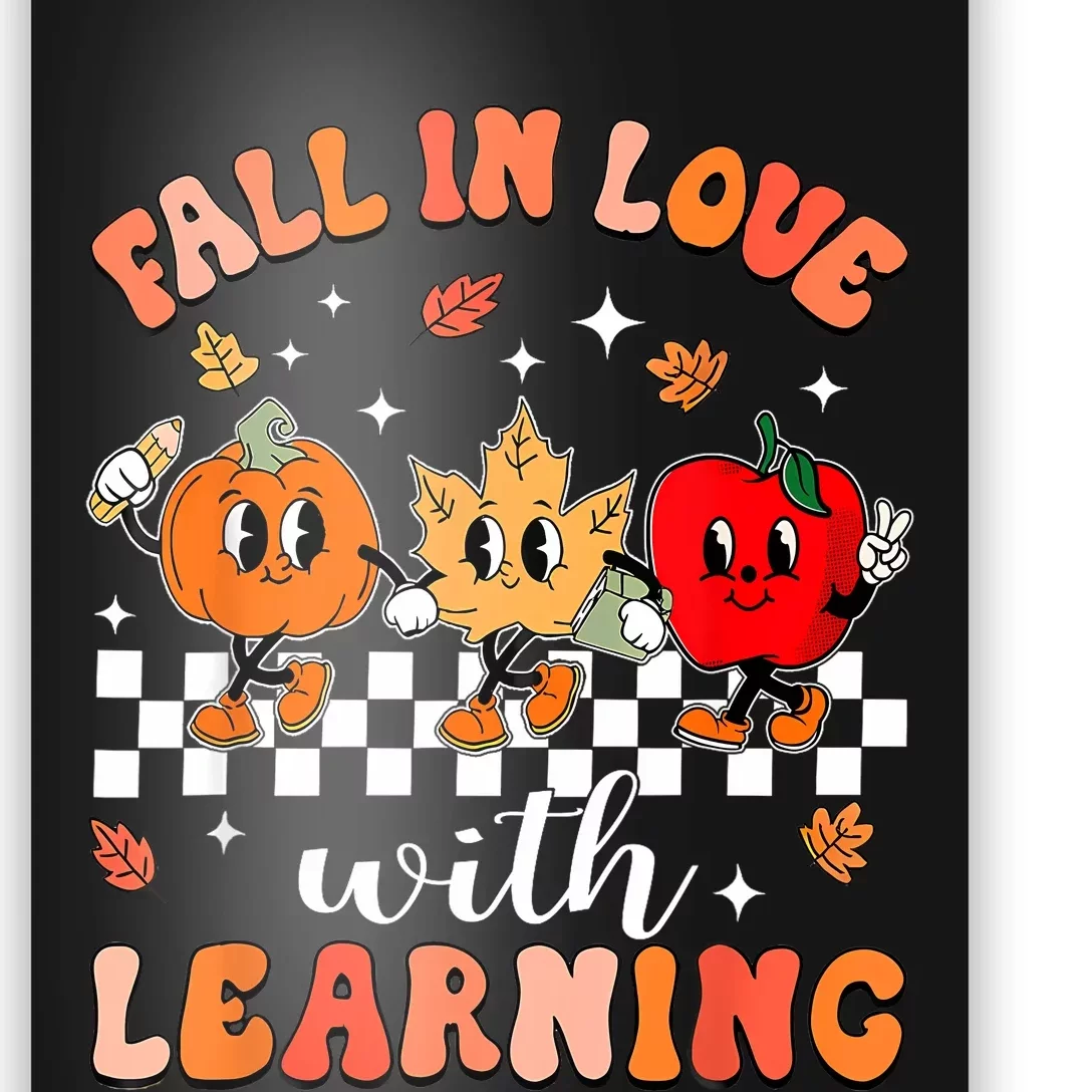 Fall In Love With Learning Autumn Pumpkin Teacher Poster