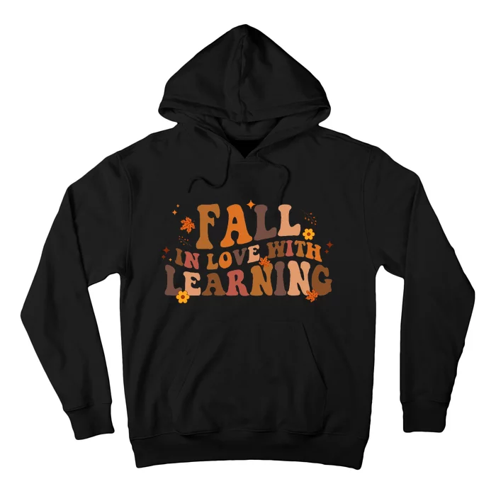 Fall In Love With Learning Fall Teacher Thanksgiving Retro Hoodie