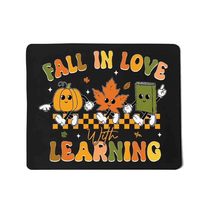 Fall In Love With Learning Retro Pumpkin Thanksgiving Mousepad