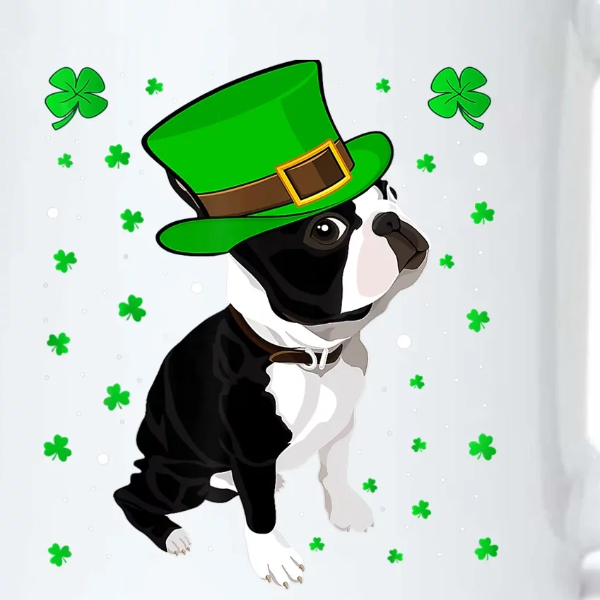 Funny Irish Leprechaun Hat Boston Terrier St. Patrick's Day Black Color Changing Mug