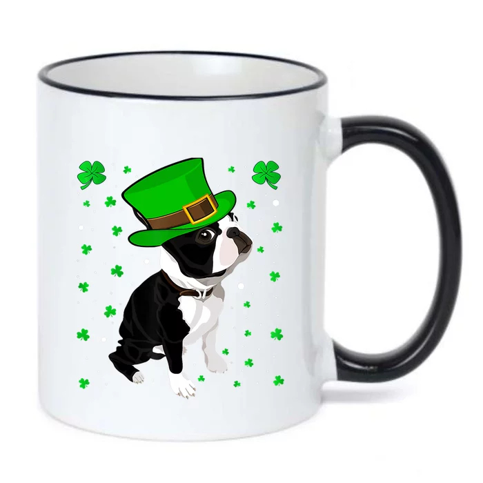 Funny Irish Leprechaun Hat Boston Terrier St. Patrick's Day Black Color Changing Mug