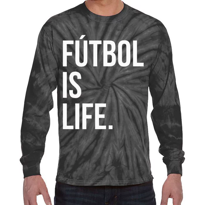 Futbol Is Life Tie-Dye Long Sleeve Shirt