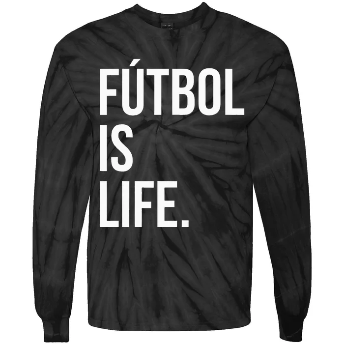 Futbol Is Life Tie-Dye Long Sleeve Shirt