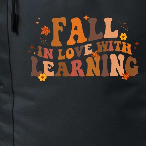 Fall In Love With Learning Fall Teacher Thanksgiving Retro Daily Commute Backpack