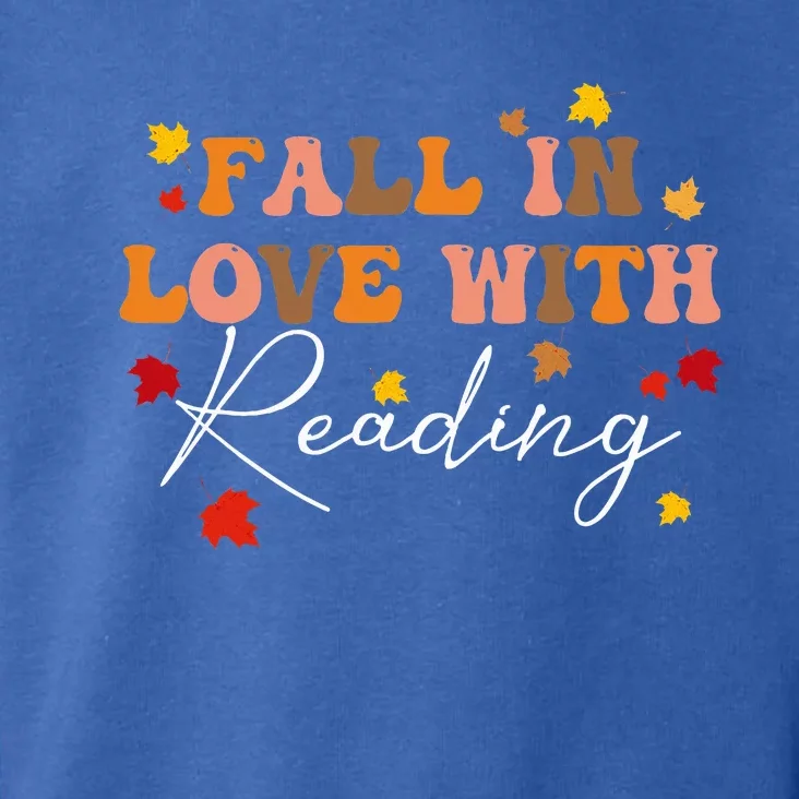 Fall In Love With Reading Fall Leaves Autumn Thanksgiving Toddler Hoodie