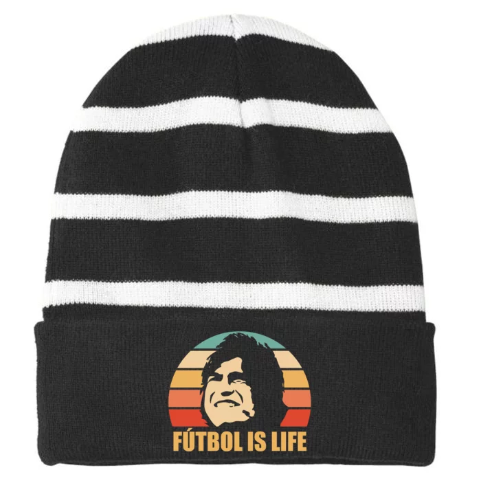 Futbol Is Life Dani Rojas FúTbol Is Life Striped Beanie with Solid Band