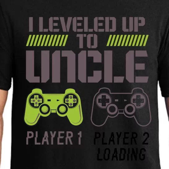 Funny I Leveled Up To Uncle New Uncle Gaming Gamer Cute Gift Cute Gift Pajama Set