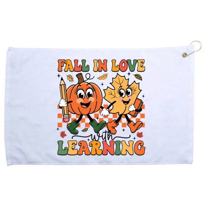 Fall In Love With Learning Thanksgiving Teacher Student Grommeted Golf Towel