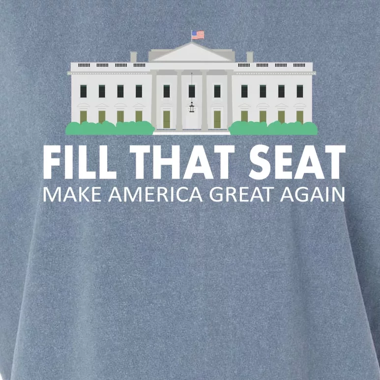 Fill That Seat Make America Great Again Garment-Dyed Women's Muscle Tee