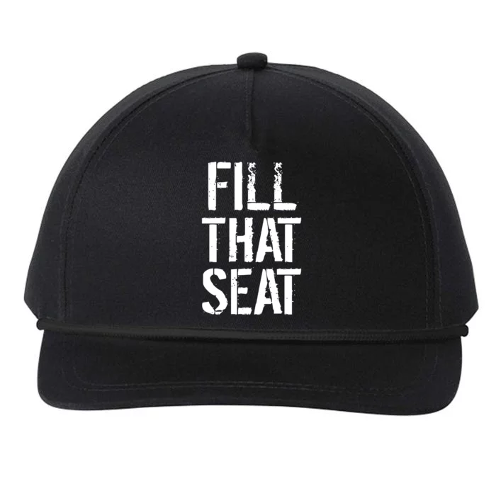 Fill That Seat Pro Trump Snapback Five-Panel Rope Hat