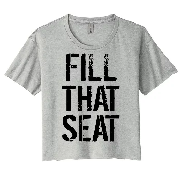 Fill That Seat Pro Trump Women's Crop Top Tee