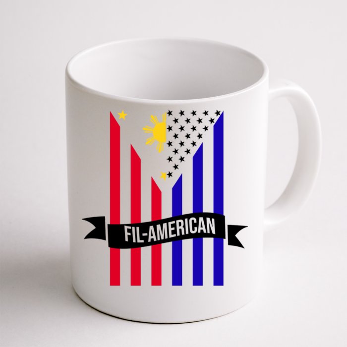 FillAmerican Filipino Philippines USA Flag Front & Back Coffee Mug