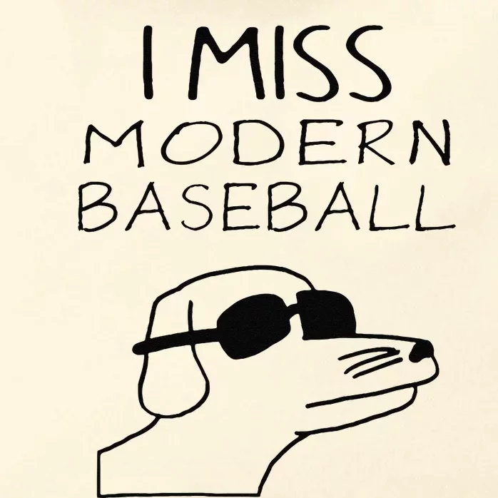 Funny I Miss Modern Baseball Funny Dog Sport Lover Gift Zip Tote Bag