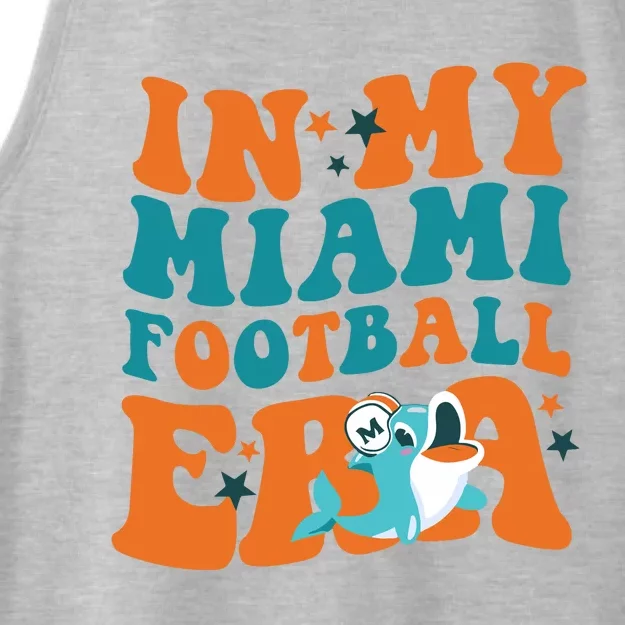 Football In My Miami Football Era Ladies Tri-Blend Wicking Tank