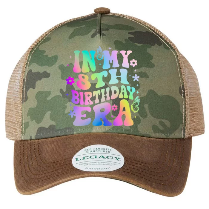 Funny In My 8th Birthday Era 8 Years Birthday Legacy Tie Dye Trucker Hat