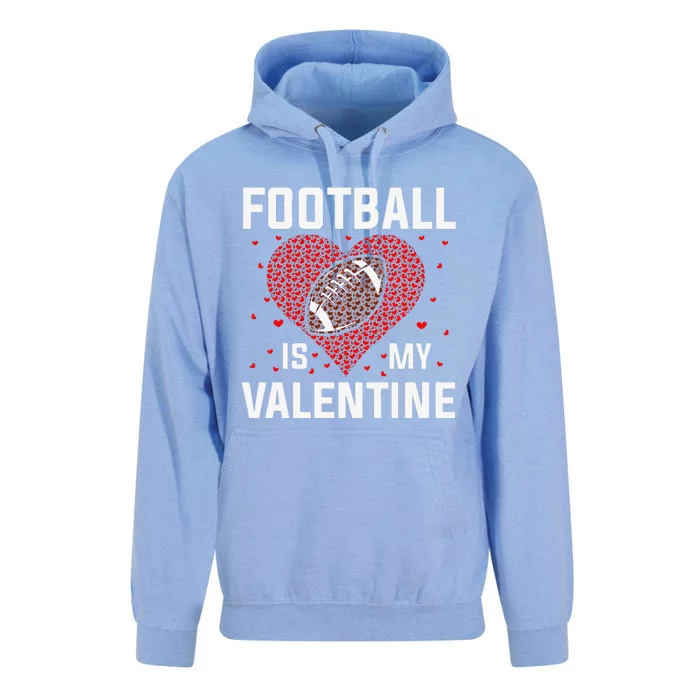 Football Is My Valentine Valentine's Days Unisex Surf Hoodie