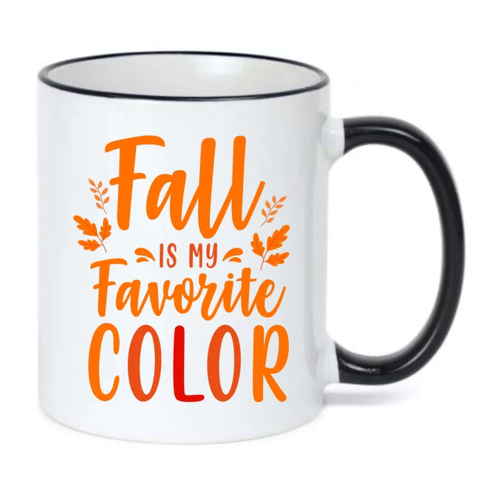 Fall Is My Favorite Color Black Color Changing Mug