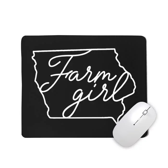 Farm Iowa Map Proud Farmer Farmlife State Pride Mousepad