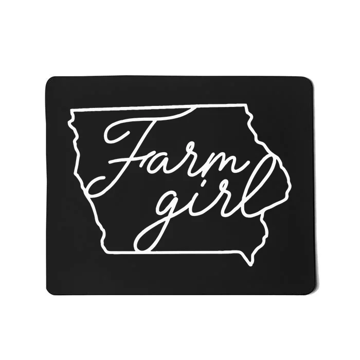 Farm Iowa Map Proud Farmer Farmlife State Pride Mousepad