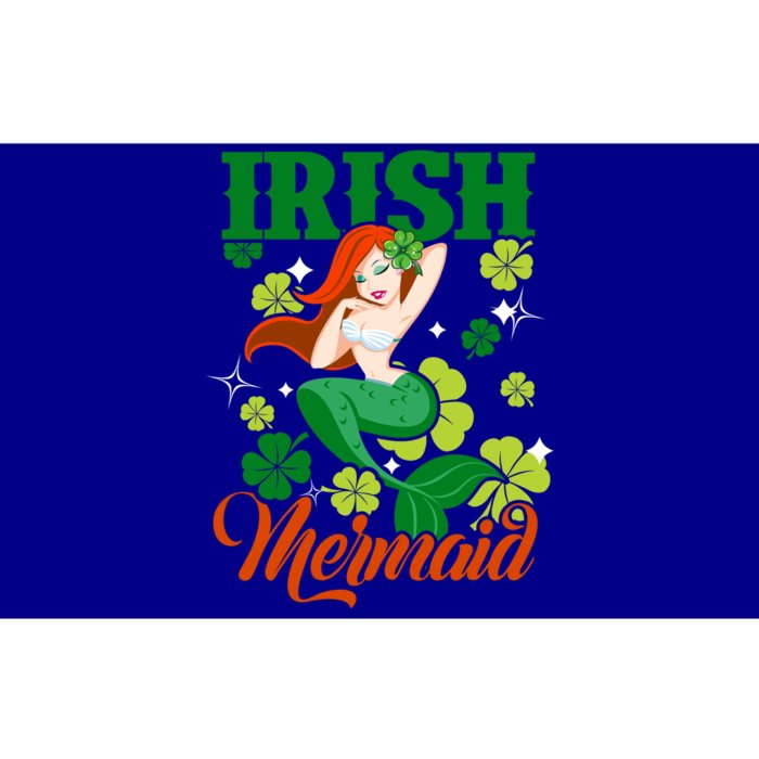 Funny Irish Mermaid St Patrick Day Gift Who Lover Mermaid Cute Gift Bumper Sticker