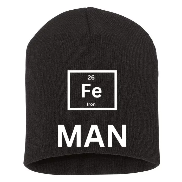 Funny Iron man print for man and Short Acrylic Beanie