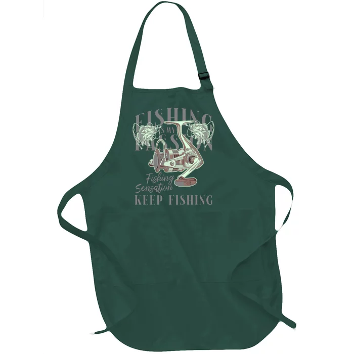 Fishing Is My Passion Full-Length Apron With Pocket