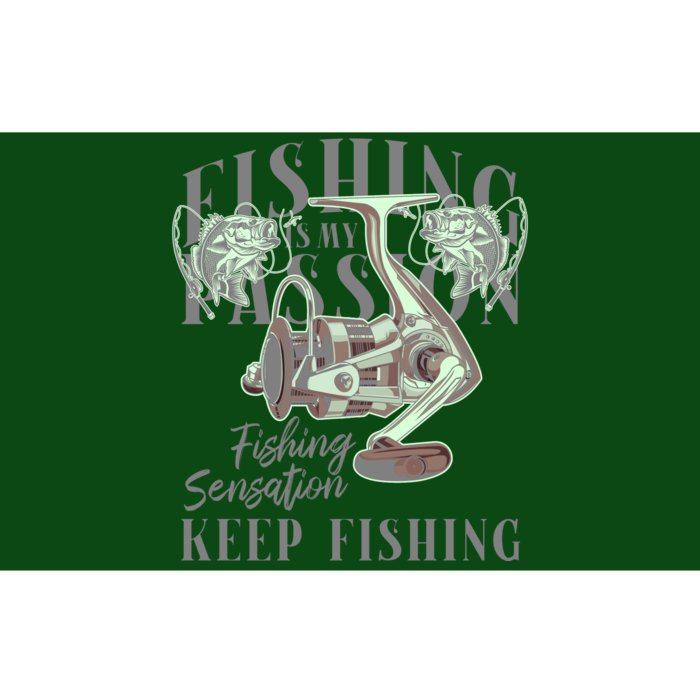 Fishing Is My Passion Bumper Sticker