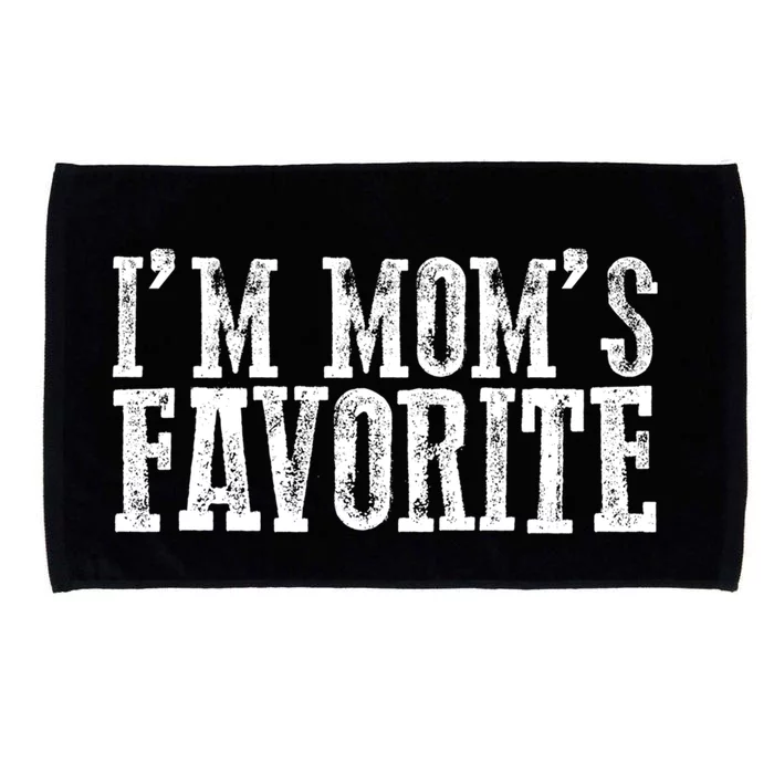 Funny Im Moms Favorite Gift Microfiber Hand Towel