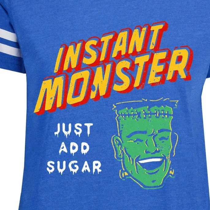 Funny Instant Monster Just Add Sugar Halloween Enza Ladies Jersey Football T-Shirt