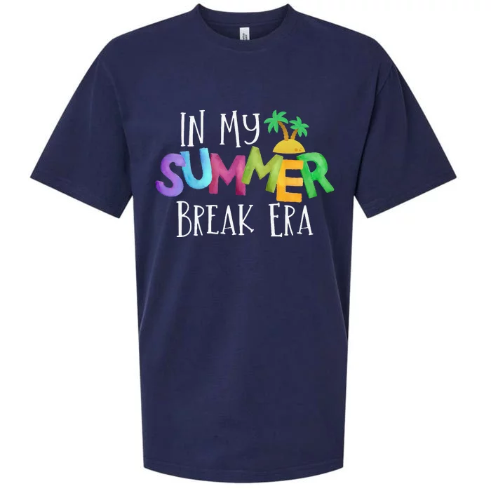 Funny In My Summer Break Era Fun Last Day Of School Teacher Sueded Cloud Jersey T-Shirt