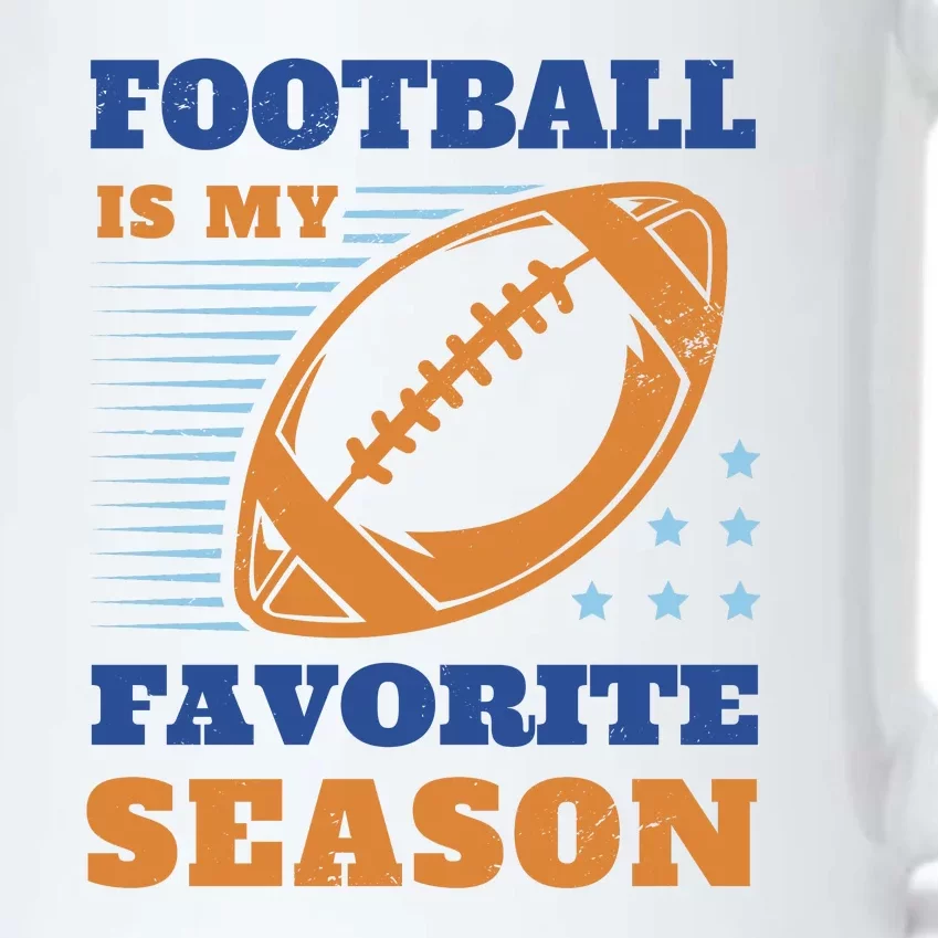 Football Is My Favorite Season Black Color Changing Mug