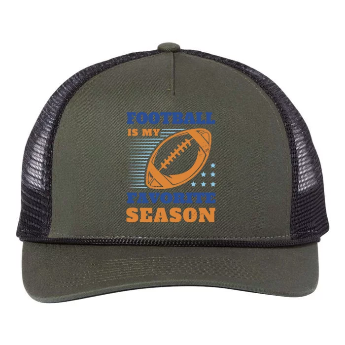 Football Is My Favorite Season Retro Rope Trucker Hat Cap